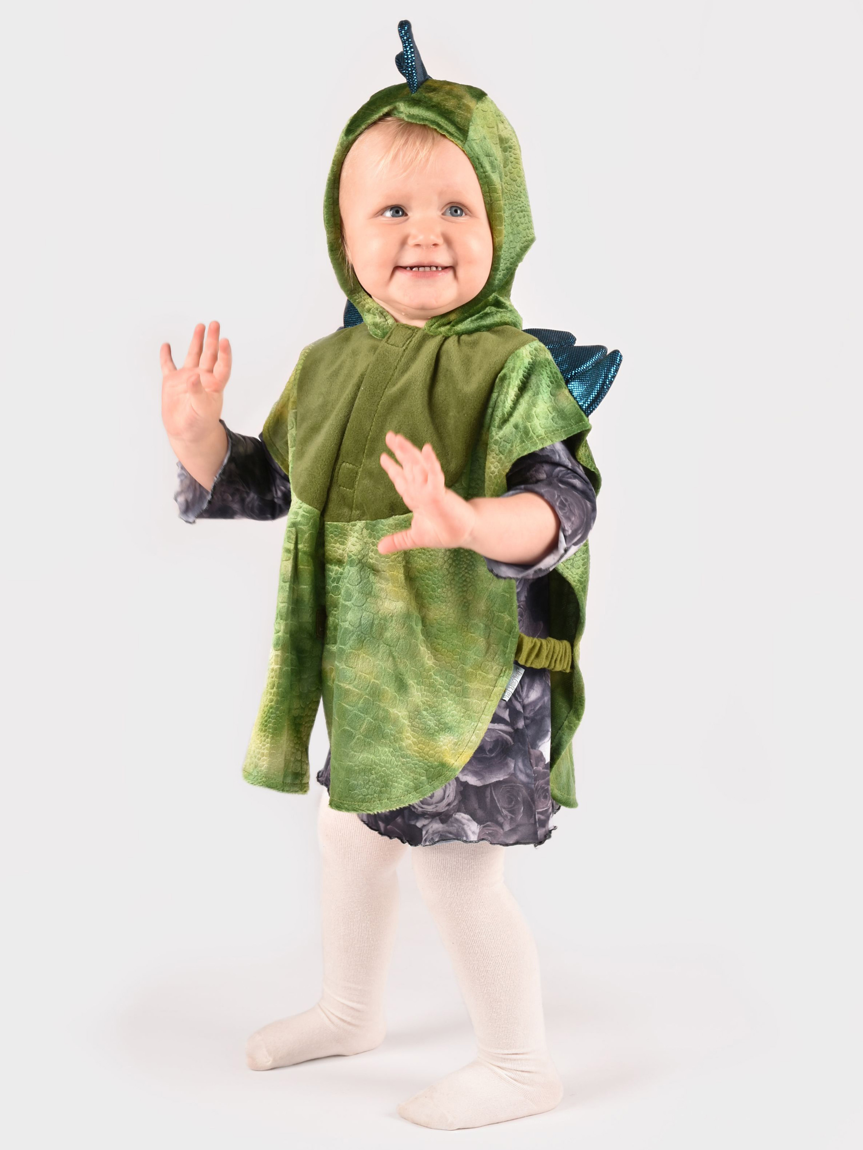 Den Goda Fen Kostume Dino 86-110 cm, Grøn