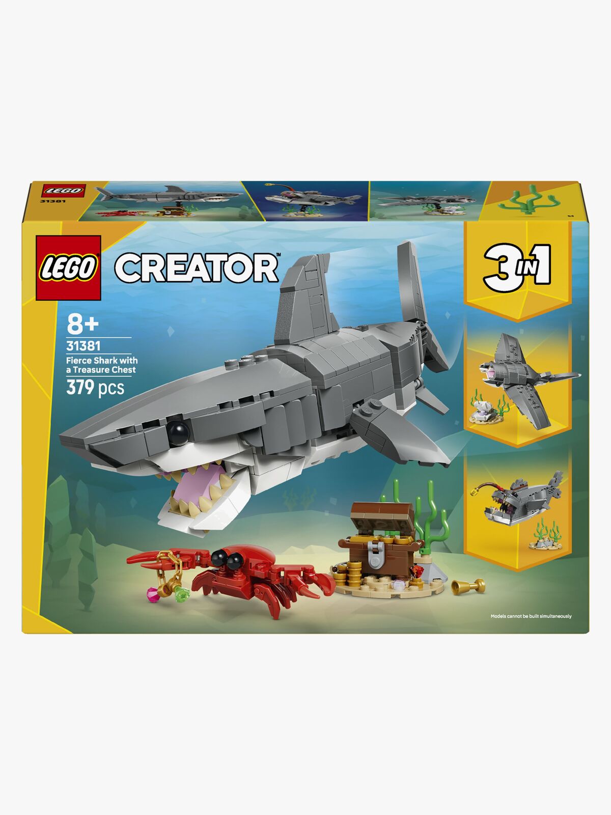 LEGO Creator 31381 Farlig haj med skattekiste