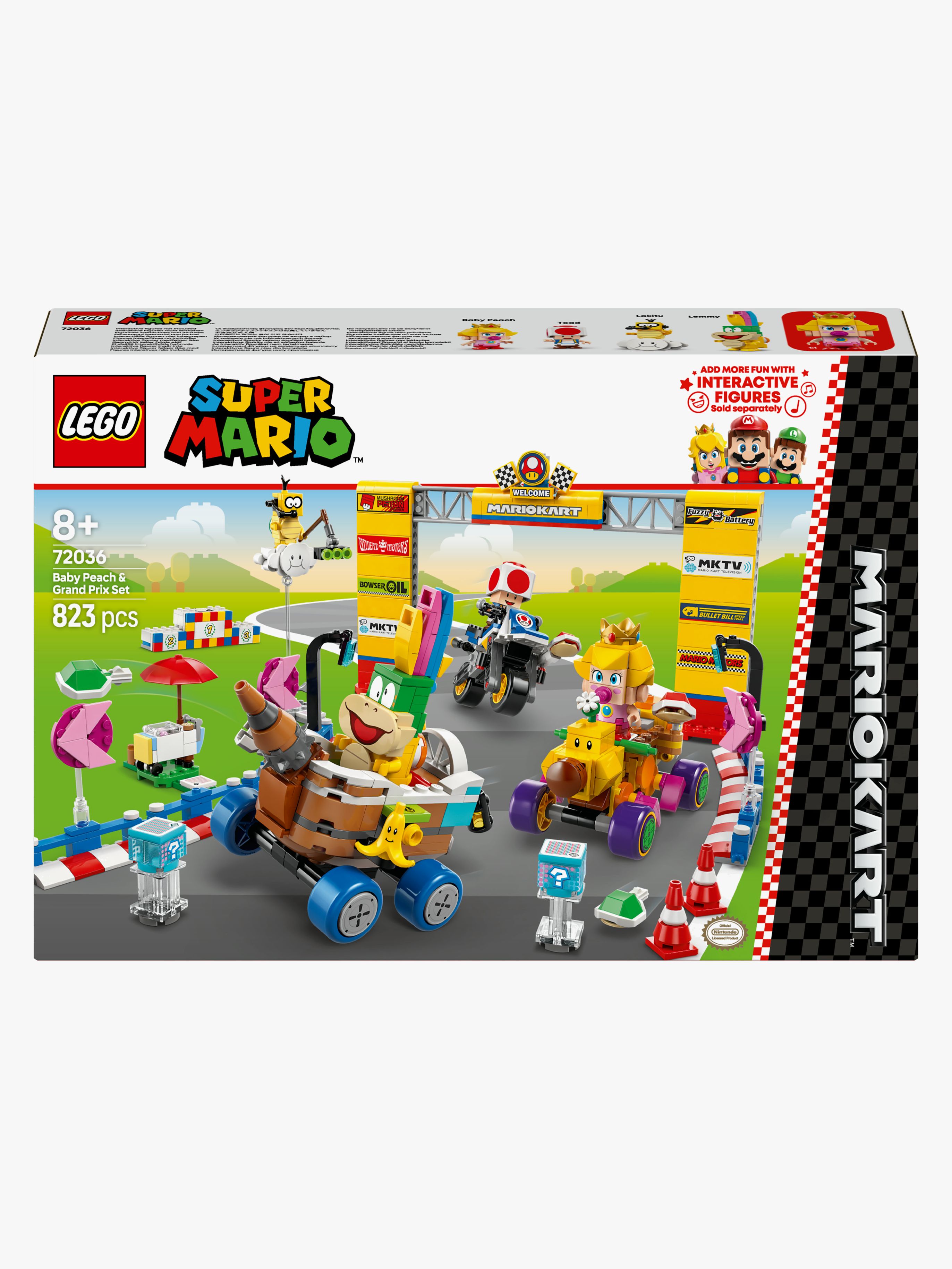 LEGO Super Mario 72036 Mario Kart – Baby Peach og Grand Prix-sæt