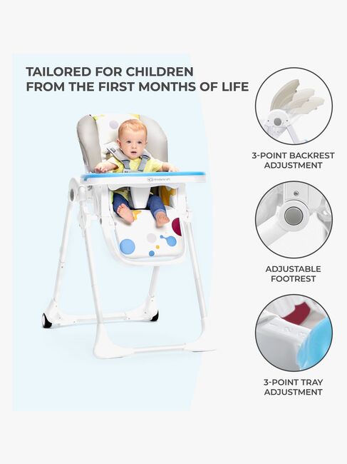 Kinderkraft Højstol YUMMY, Multi