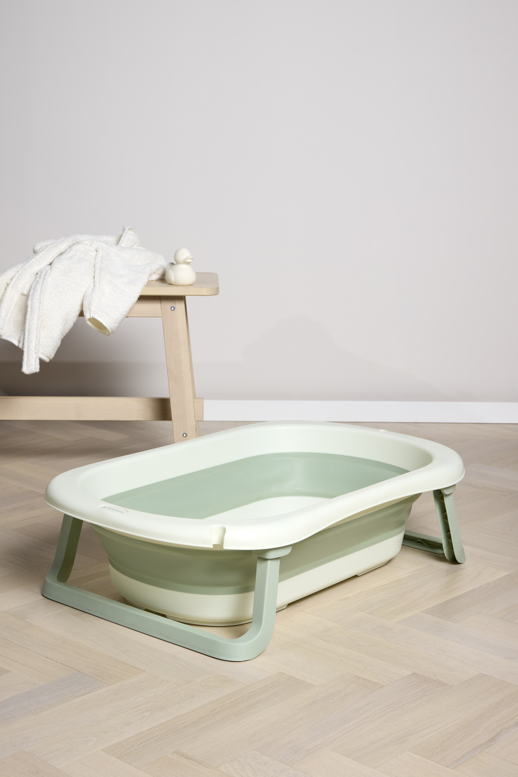 Beemoo CARE Assist Sammenfoldeligt Badekar, Soft Green