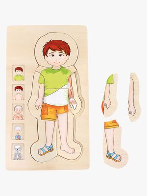 Small Foot Puslespil Anatomi, Grøn