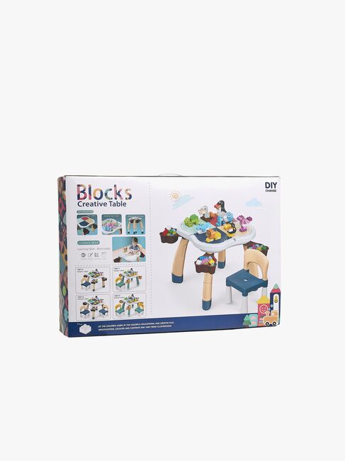 Cloudberry Castle Aktivitetsbord med Stole, Blue