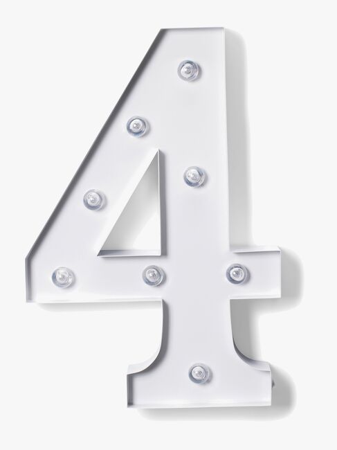 Alice & Fox Tallampe 4, Hvid