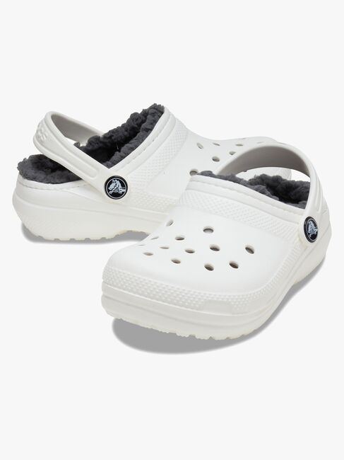 Crocs Classic Forede Hjemmesko, Hvid/Grå