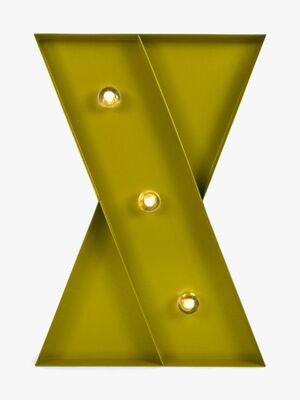 Petite Déco Bogstavlampe X, Guld