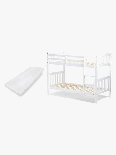 JLY OLIVIA Køjeseng m. Skummadras 90x190, Hvid