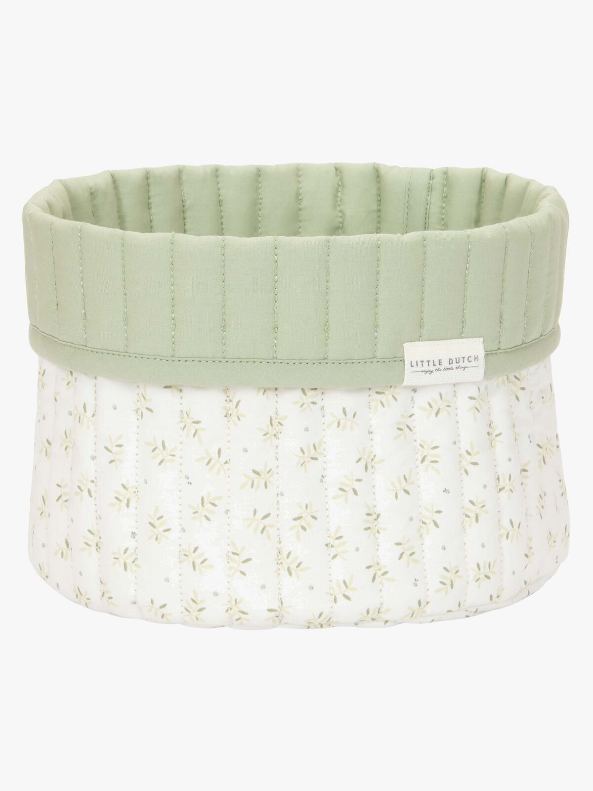 Little Dutch Blueberry Leaves Opbevaringskurv S, Grøn