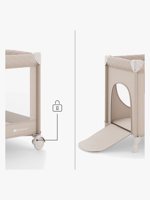 Kinderkraft LEODY UP Weekendseng, Beige