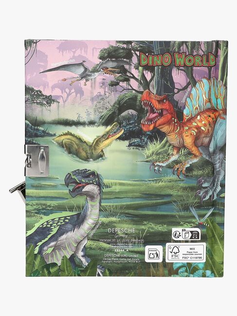 Dino World Dagbog med Hængelås