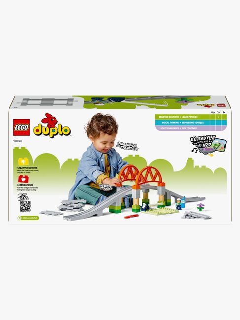 LEGO DUPLO Town 10426 Togbro og spor – udvidelsessæt