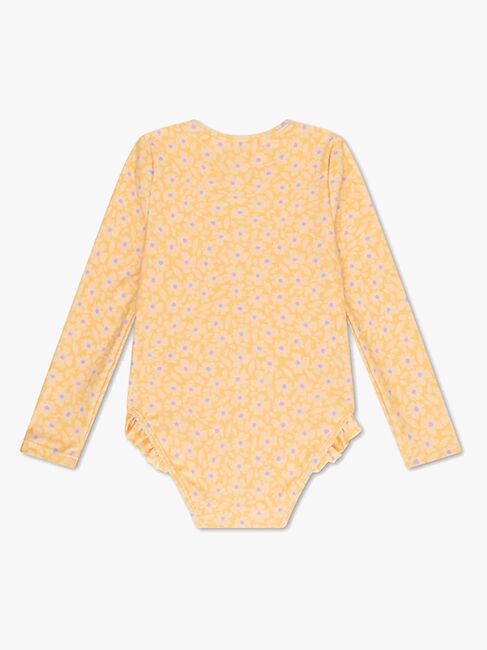 Swim Essentials  Langærmet UV-Dragt, Florish Yellow