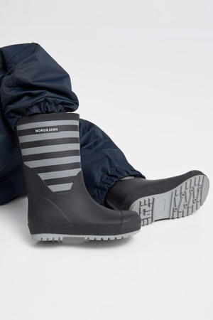 Nordbjørn Dunder Forede Gummistøvler, Grey/Black