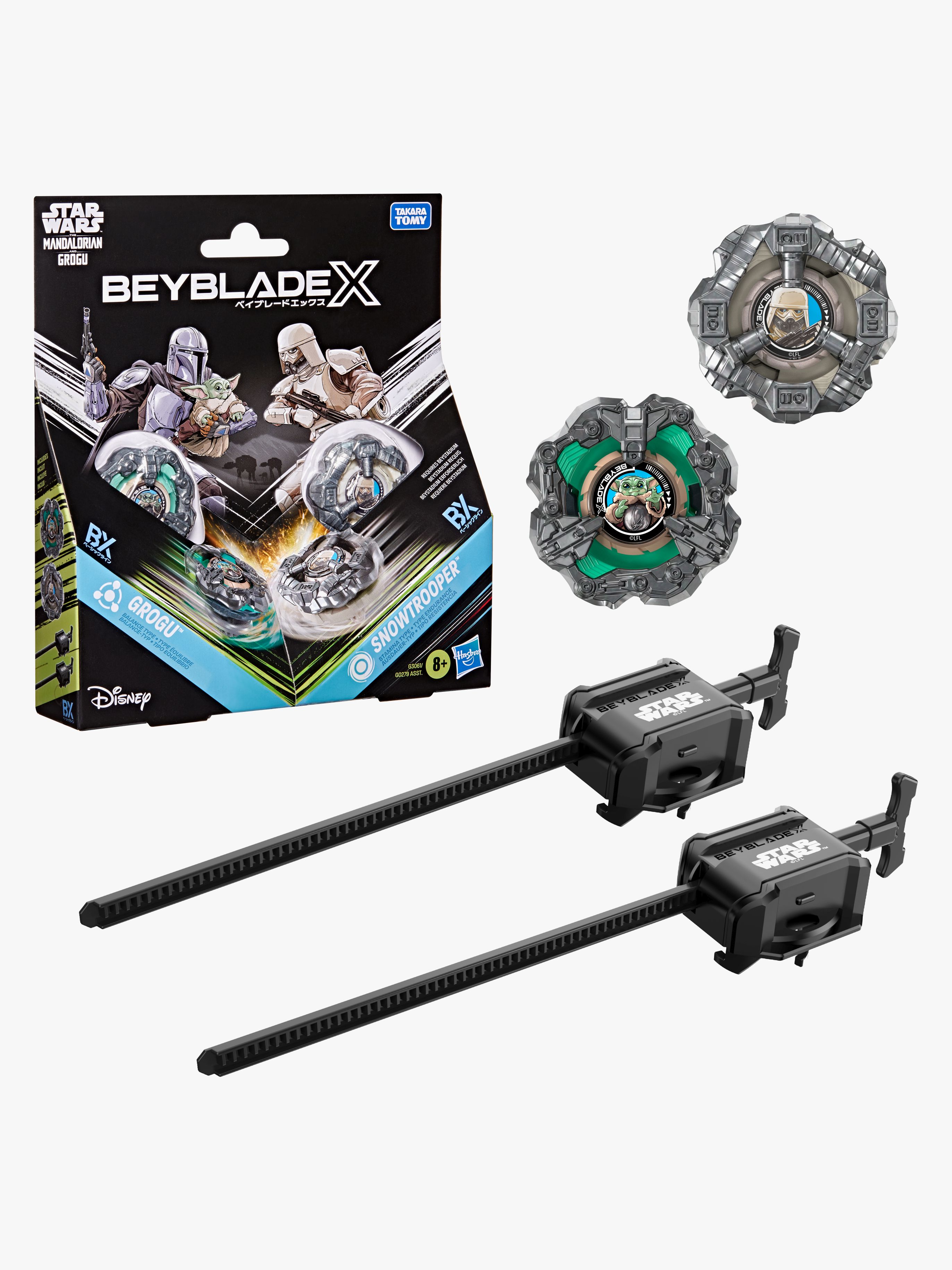Beyblade X Star Wars Grogu vs Snowtrooper Spinner 2-pak