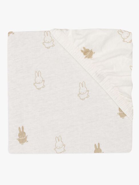 Jollein Happy Miffy Puslepudebetræk 50x70cm, Nougat