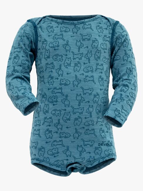 Devold DUO ACTIVE Skiundertrøje Merinould BABY, Moon