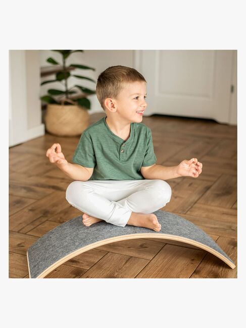 Meowbaby Balancebræt, Grå/Natur