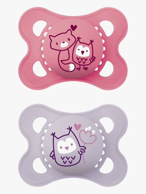 MAM Original Naturgummi Sutter 0-6m, Pink