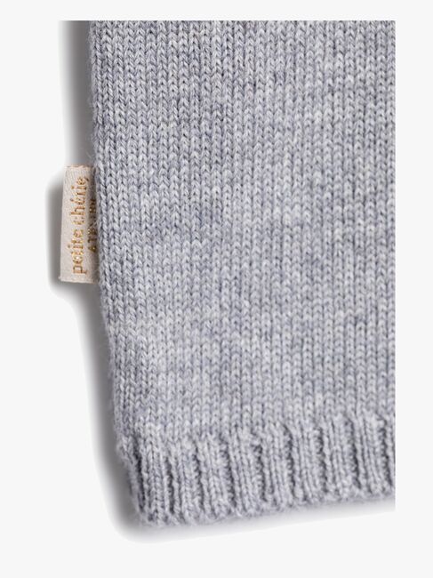 Petite Chérie Atelier Margit Babytrøje, Light Grey/Grey Melange