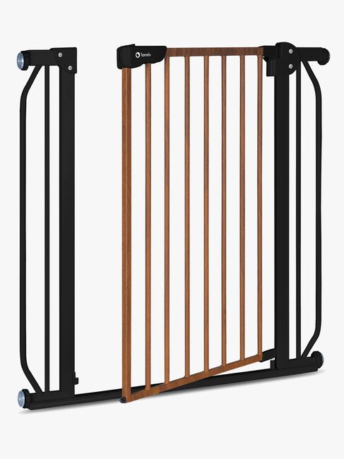 Lionelo Truus Slim Sikkerhedsgitter, Black Carbon/Natural