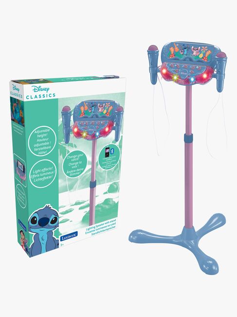 Disney Lilo and Stitch Justerbart Karaoke-stativ med 2 Mikrofoner