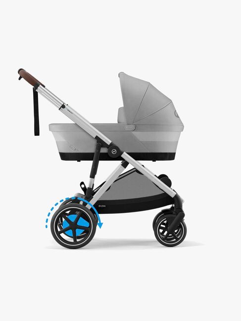 Cybex e-GAZELLE S Klapvogn, Stone Grey/Silver