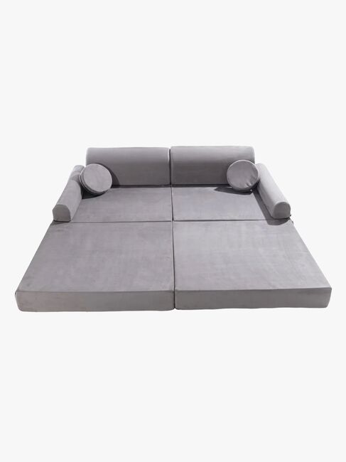 Meowbaby Play Premium Slimcord  Bygbar Sofa, Grå