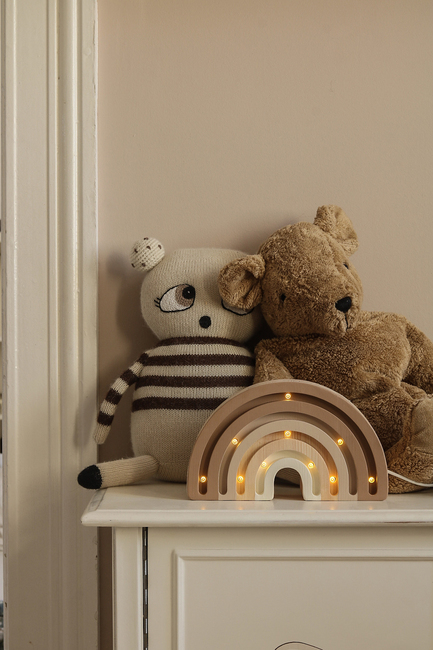 Little Lights Mini Lampe Regnbue, Cappucino