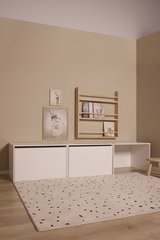 Alice & Fox POPPY Skrivebord med 2 Skuffer, Hvid