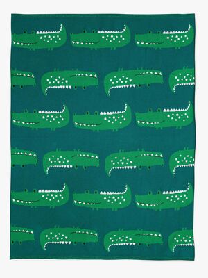 Bizzi Growin Strikket Tæppe Aio Baby, Rocka Croc