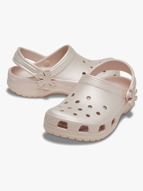 Crocs Classic Pearl Shine Crocs, Quartz