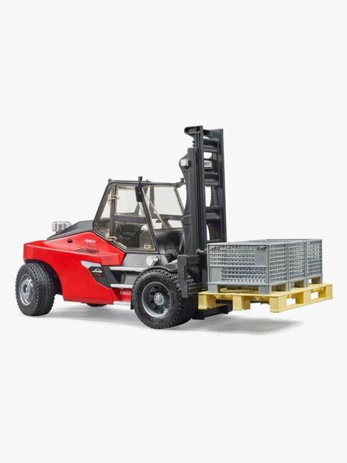 Bruder Linde HT160 Gaffeltruck med Palle