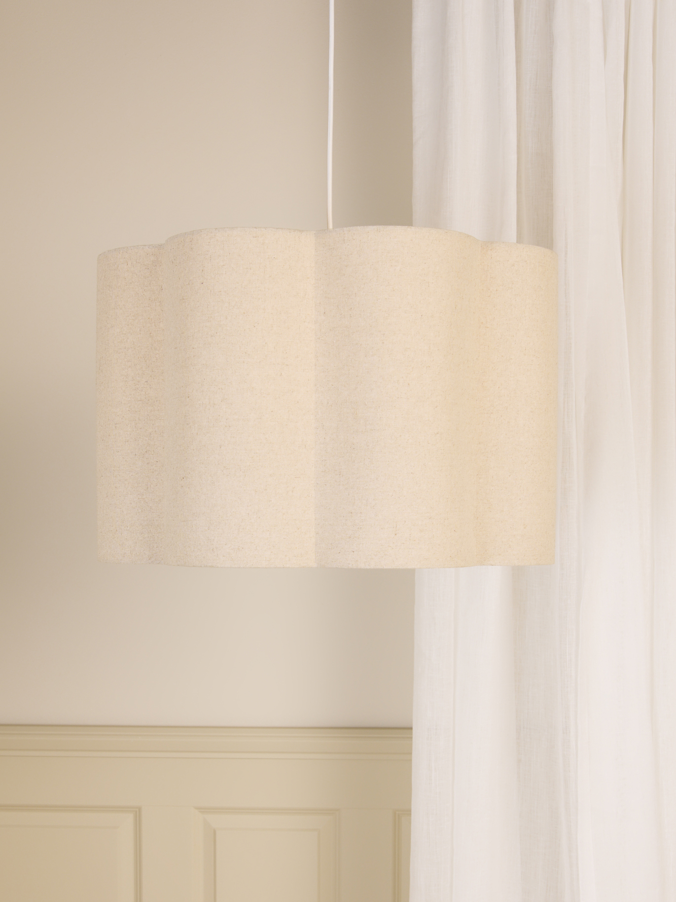 Alice & Fox Lily Lampeskærm L, Beige Linen, Børnelampe