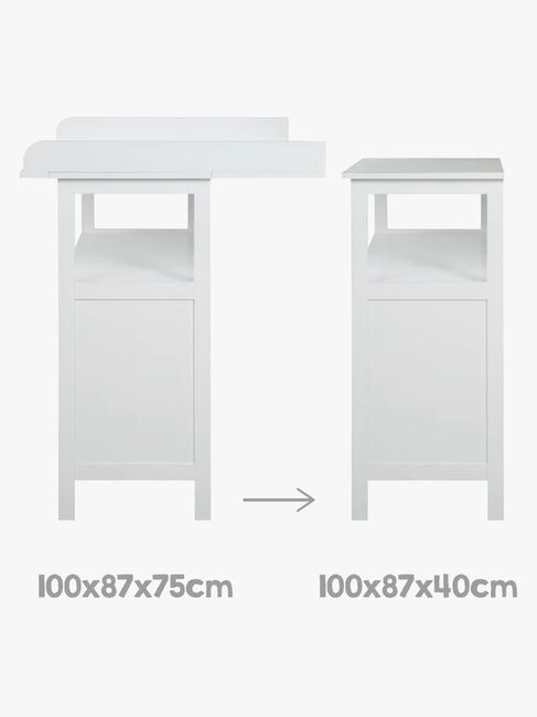 Roba Hamburg Puslekommode inkl. Adapter, White