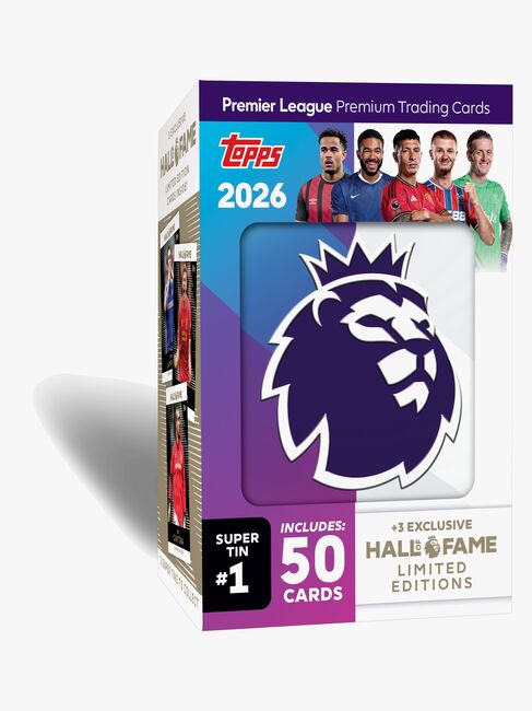 Topps Premier League Samlekort Startpakke Super Tin 53 Stk.