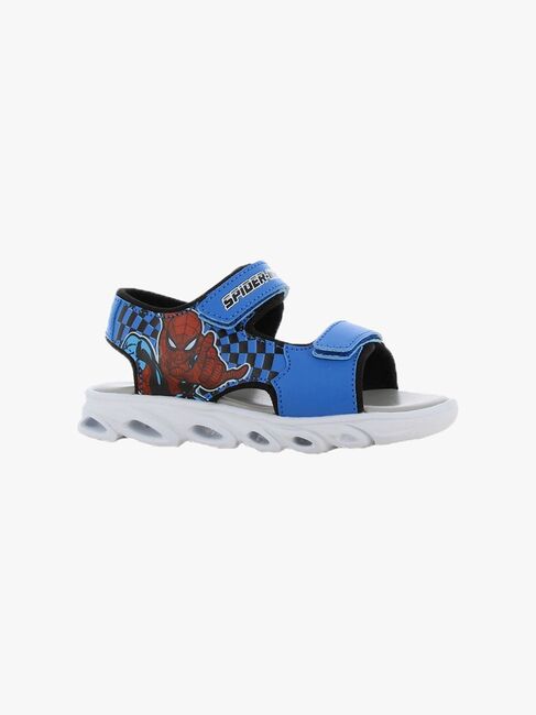 Marvel Spiderman Blinkende Sandaler, Cobalt Blue/Black