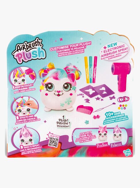 Canal Toys Airbrush Plush Hair'iffic Squishy Bamse Pal-Princess  17 cm