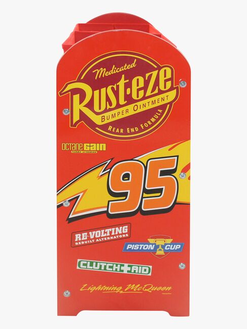 Disney Pixar Cars Lynet McQueen Opbevaringsreol, Rød/Sort