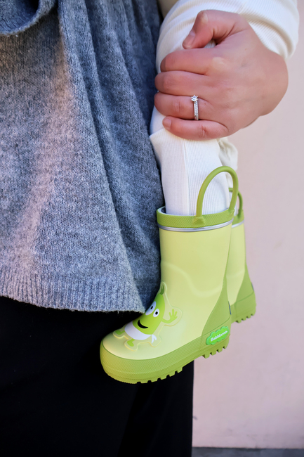 Babblarna Dadda Gummistøvler, Grøn