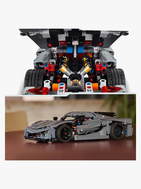 LEGO Technic 42173 Koenigsegg Jesko Absolut-hyperbil – grå