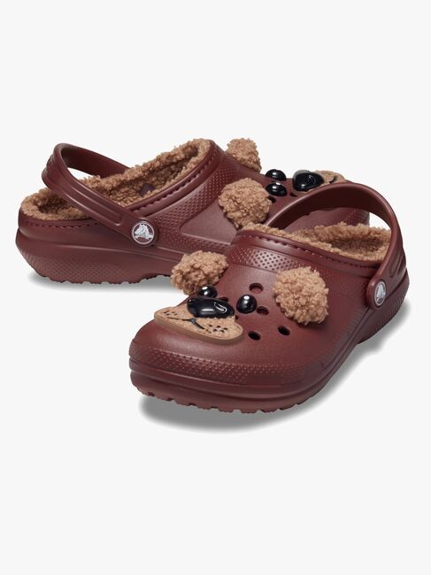 Crocs Classic Forede Hjemmesko, Bear/Dark Clay