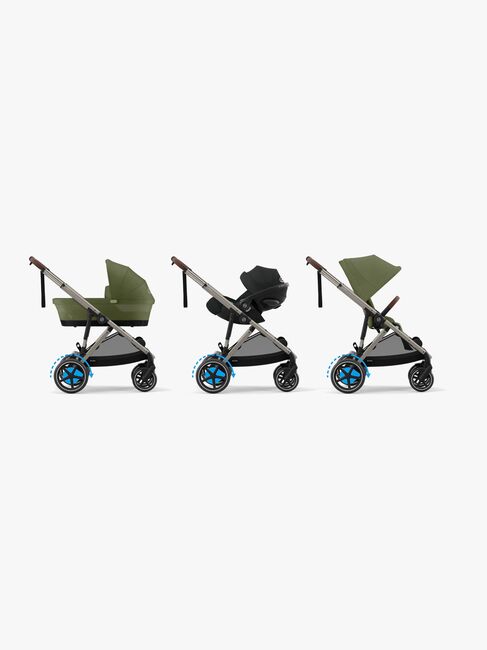 Cybex e-GAZELLE S Klapvogn, Taupe/Moss Green