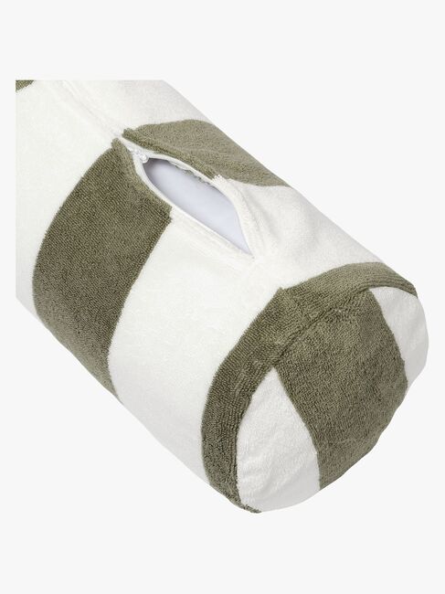 SUNNYLiFE  Oppustelig Strandpude, The Vacay Olive Stripe