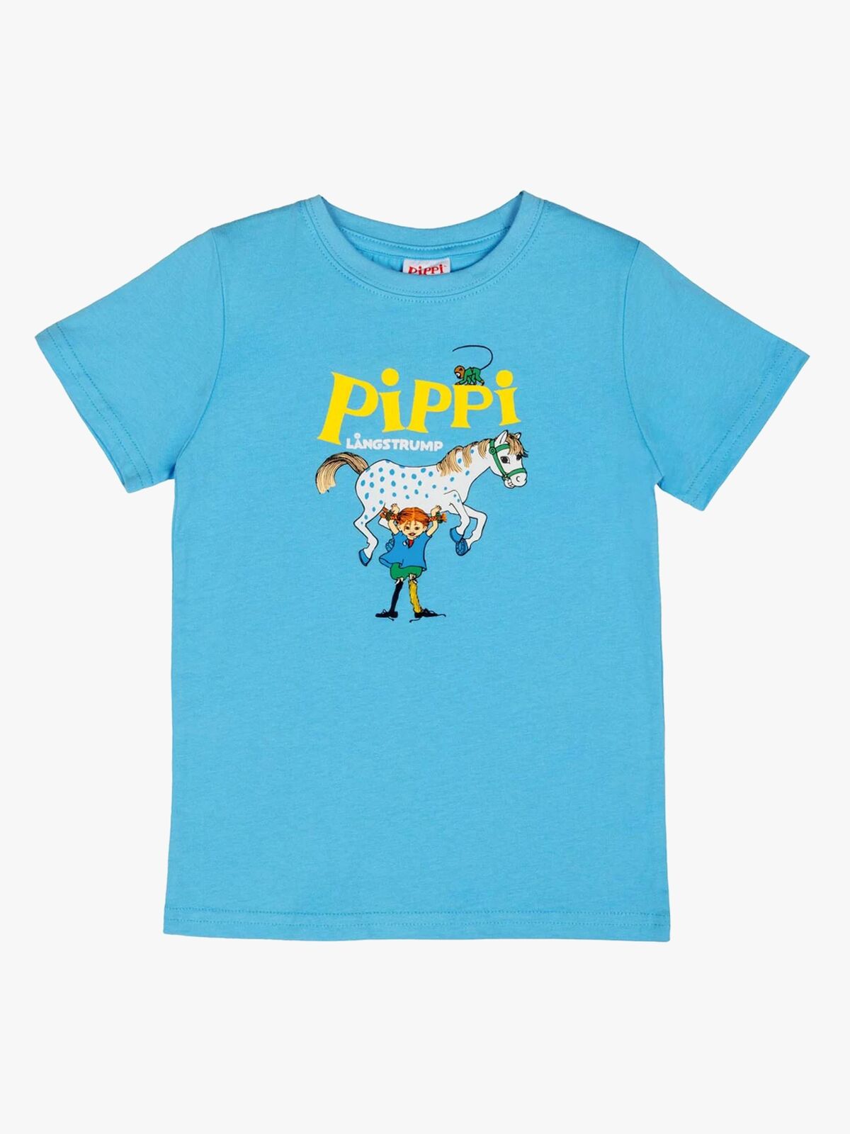 Pippi Langstrømpe X Martinex Pippi Logo T-shirt, Blå