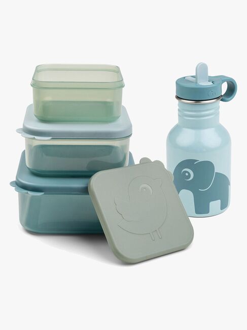 Done By Deer Deer Friends Madkasse & Flaske, Blue