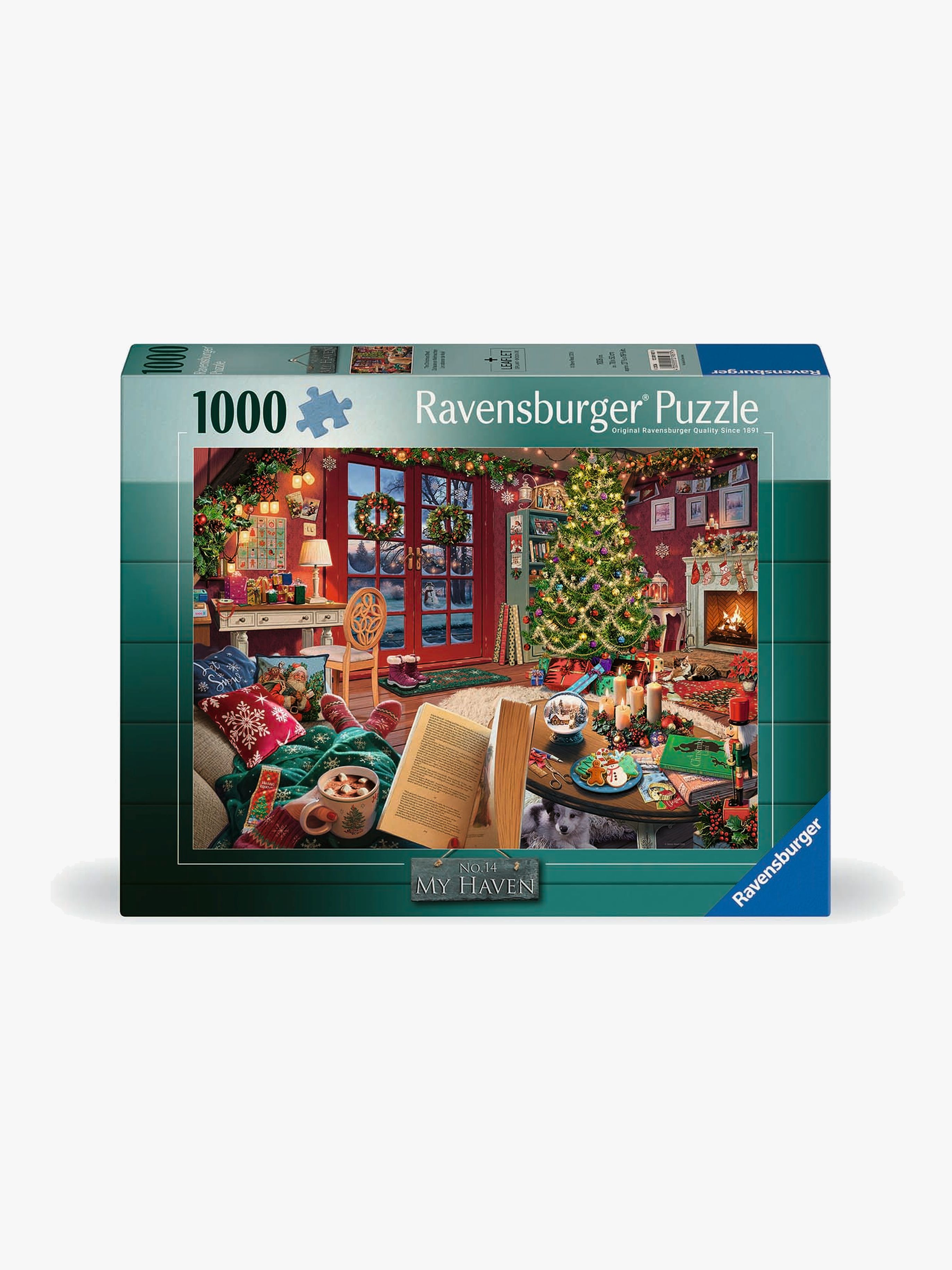 Ravensburger Puslespil My Haven No14 Christmas Cabin 1.000 Brikker
