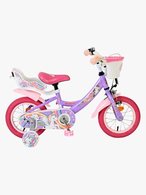 Volare Unicorn Cykel 12 Tommer, Lilla