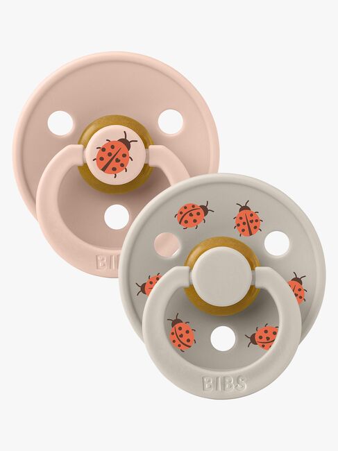 BIBS Studio Colour Ladybug Sut 2-pak Latex Str. 3, Blush