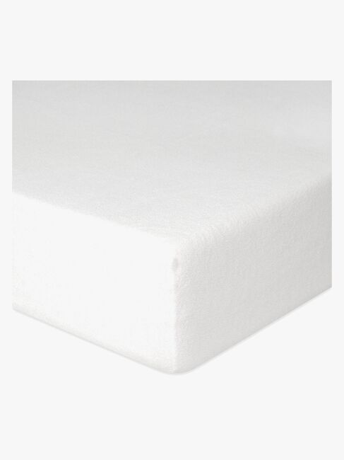 BabyMatex Classic Frotté Stræklagen til Juniorseng 70x140 cm, Hvid