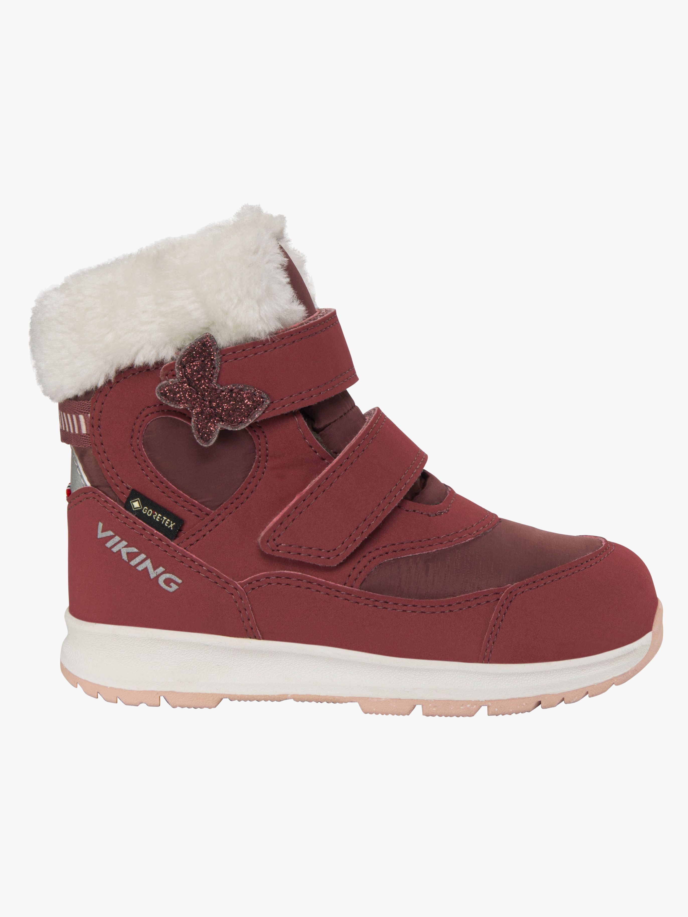 Viking Belle Butterfly 2V GTX Vinterstøvler, Dark Pink, 24